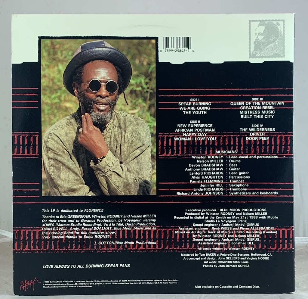 Burning Spear - Live in Paris Zenith'88 (2LPs usado) | Tracks Rio